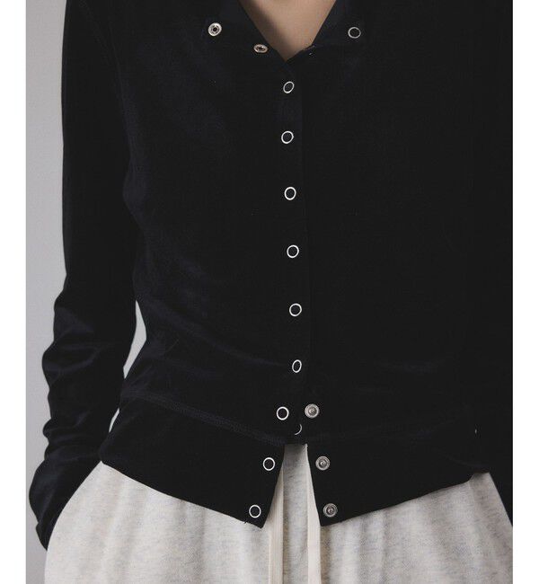 ADAM ET ROPE'「マルチWAYシアートリコットベロアカーディガン」|カーディガン|