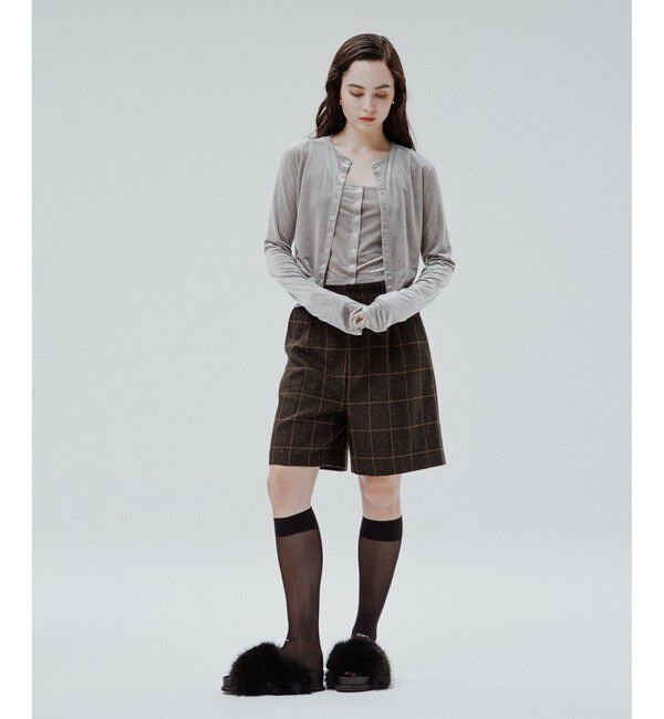 ADAM ET ROPE'「マルチWAYシアートリコットベロアカーディガン」|カーディガン|