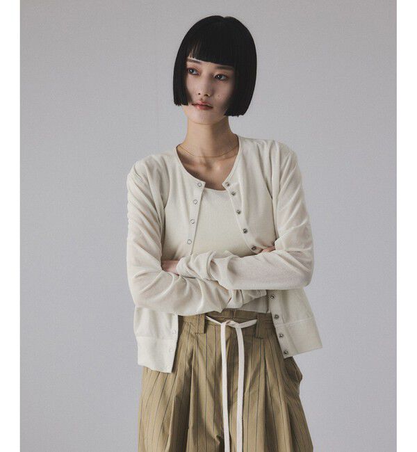 ADAM ET ROPE'「マルチWAYシアートリコットベロアカーディガン」|カーディガン|キナリ(16)