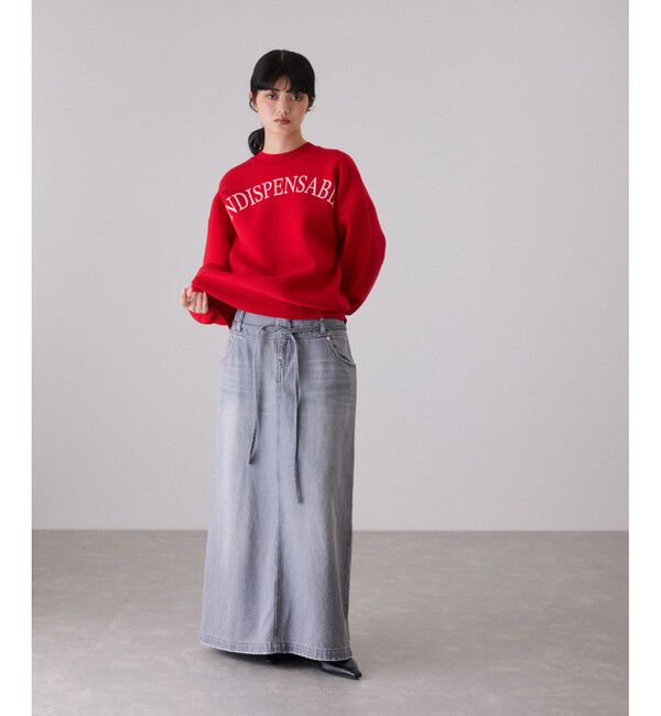 ADAM ET ROPE'「【サステナブル】2WAYスウェットニットカーディガン」|カーディガン|