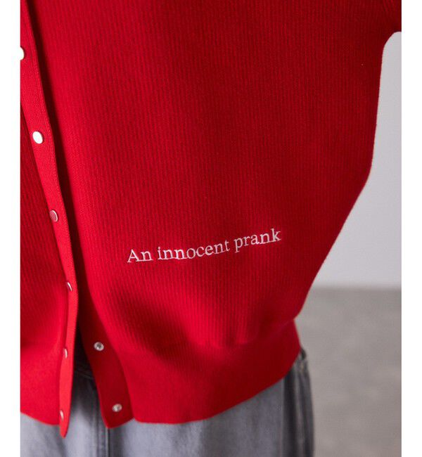 ADAM ET ROPE'「【サステナブル】2WAYスウェットニットカーディガン」|カーディガン|