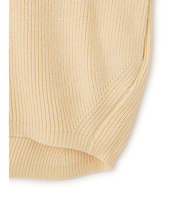 ADAM ET ROPE'「【WEB限定】・【サステナブル】ミックスヤーンジップカーディガン」|カーディガン|