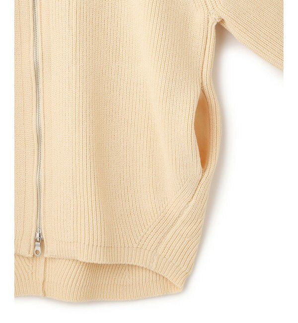 ADAM ET ROPE'「【WEB限定】・【サステナブル】ミックスヤーンジップカーディガン」|カーディガン|