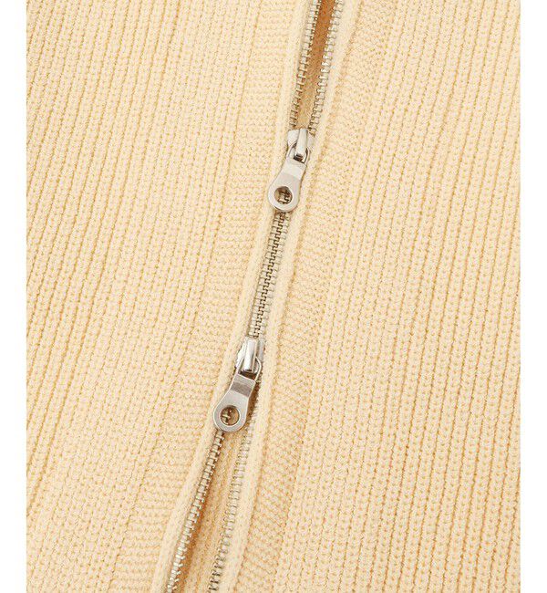 ADAM ET ROPE'「【WEB限定】・【サステナブル】ミックスヤーンジップカーディガン」|カーディガン|