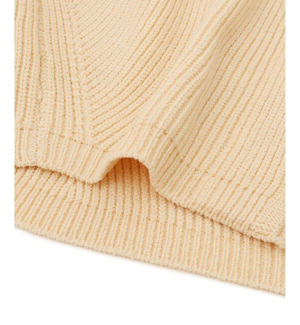 ADAM ET ROPE'「【WEB限定】・【サステナブル】ミックスヤーンジップカーディガン」|カーディガン|