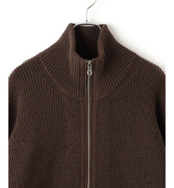 ADAM ET ROPE'「【WEB限定】・【サステナブル】ミックスヤーンジップカーディガン」|カーディガン|