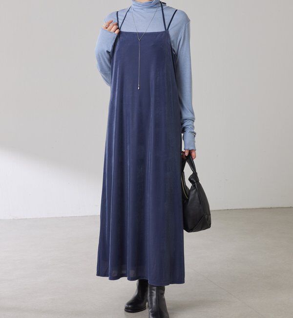  「ベロアキャミワンピース」|ワンピース|