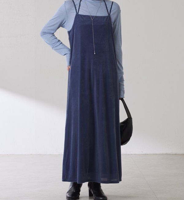  「ベロアキャミワンピース」|ワンピース|