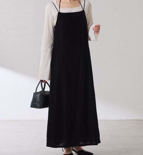  「ベロアキャミワンピース」|ワンピース|