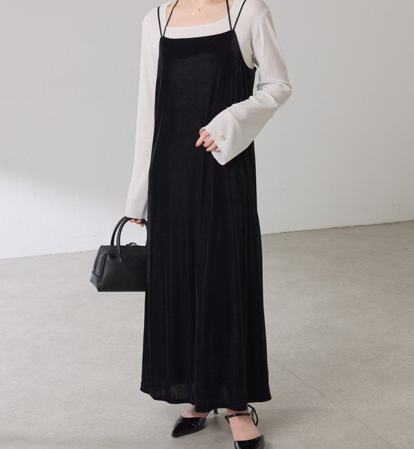  「ベロアキャミワンピース」|ワンピース|