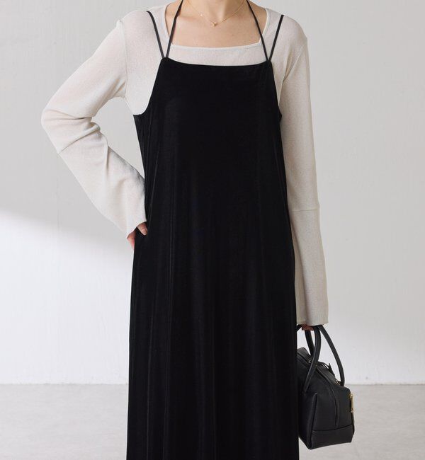  「ベロアキャミワンピース」|ワンピース|