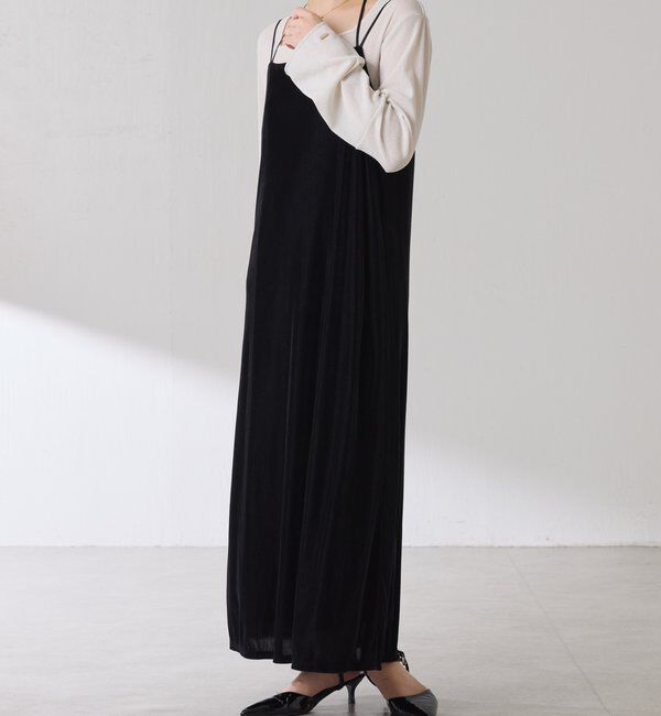  「ベロアキャミワンピース」|ワンピース|