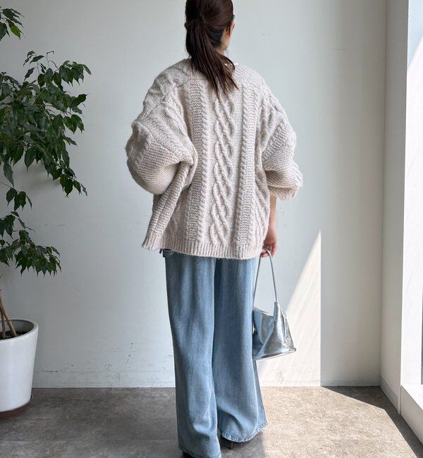  「ケーブルニットカーディガン」|カーディガン|