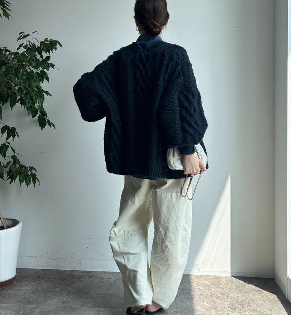  「ケーブルニットカーディガン」|カーディガン|