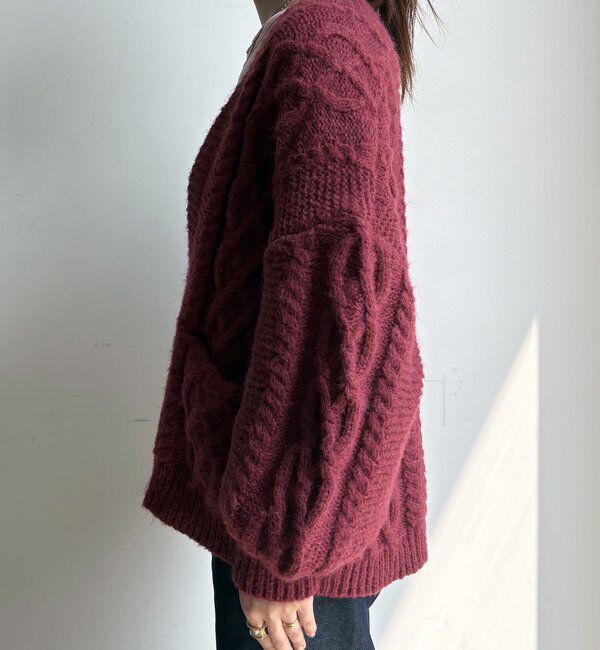  「ケーブルニットカーディガン」|カーディガン|