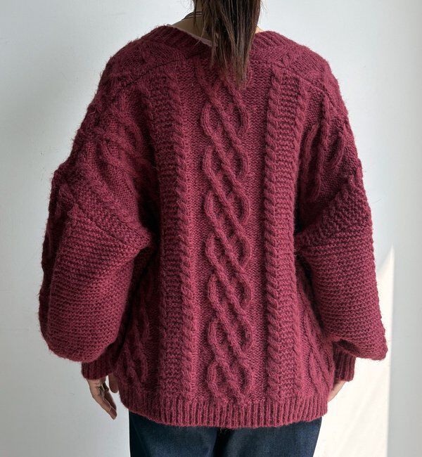  「ケーブルニットカーディガン」|カーディガン|