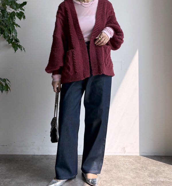  「ケーブルニットカーディガン」|カーディガン|