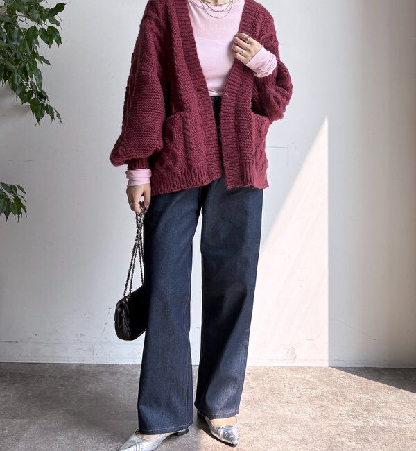  「ケーブルニットカーディガン」|カーディガン|