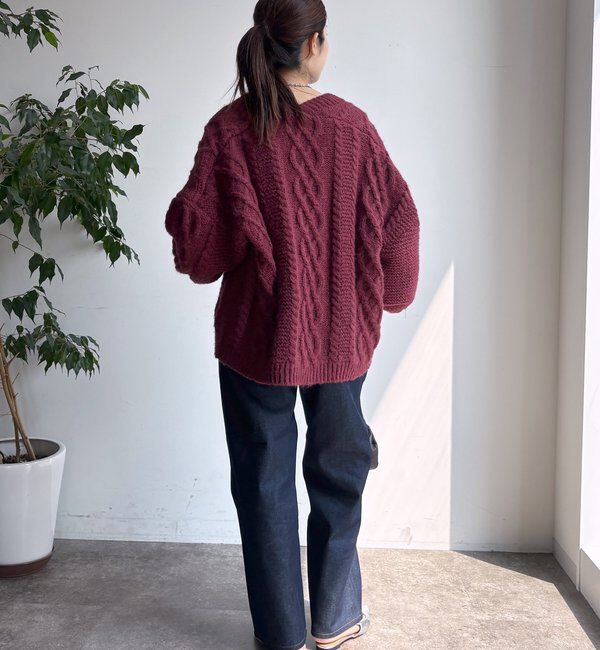 「ケーブルニットカーディガン」|カーディガン|