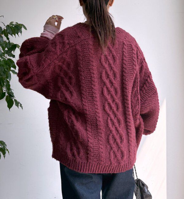  「ケーブルニットカーディガン」|カーディガン|