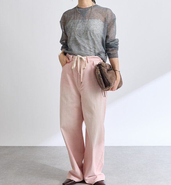  「【遊び心をプラス】ドロストカラーパンツ」|チノ|