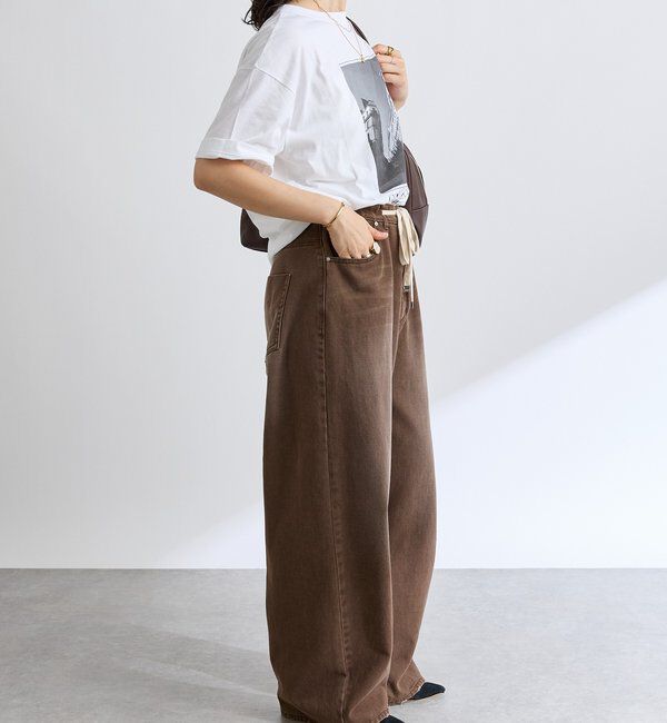  「【遊び心をプラス】ドロストカラーパンツ」|チノ|