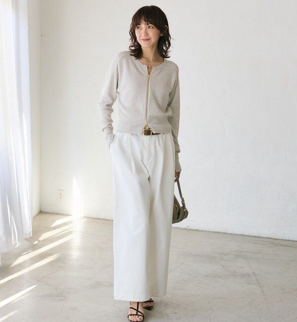  「【A・MONN(アモン)】ホワイトデニムパンツ」|デニム|