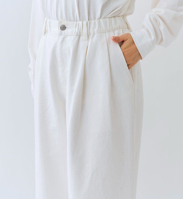  「【A・MONN(アモン)】ホワイトデニムパンツ」|デニム|