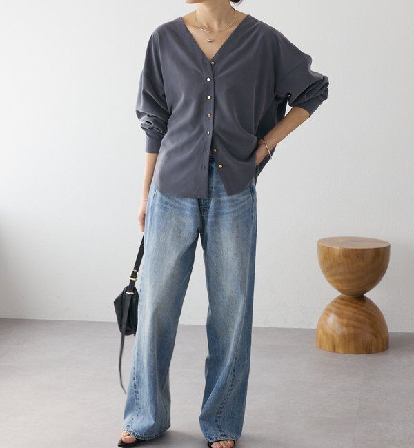  「予約【A・MONN(アモン)】addフロントナローデニム」|デニム|