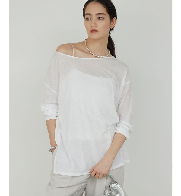  「【La nature linge】オーバーシアーロンT」|Tシャツ・カットソー|