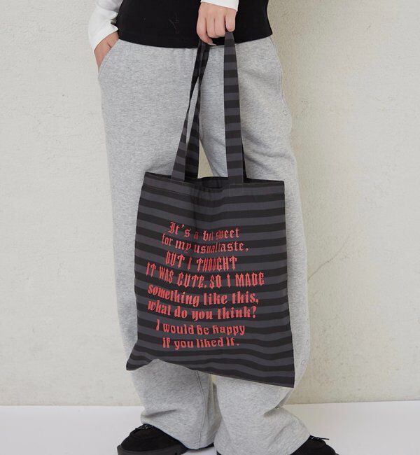  「【WEB限定】アソートメッセージロゴトートバッグ」|トートバッグ|