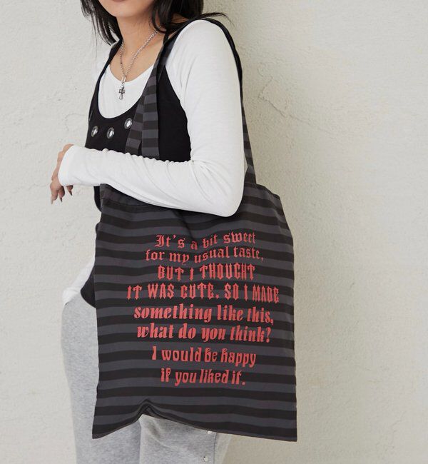  「【WEB限定】アソートメッセージロゴトートバッグ」|トートバッグ|