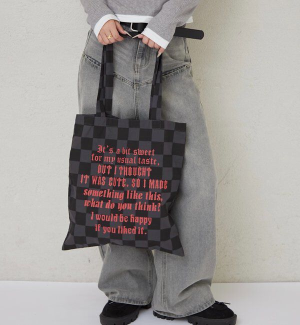  「【WEB限定】アソートメッセージロゴトートバッグ」|トートバッグ|