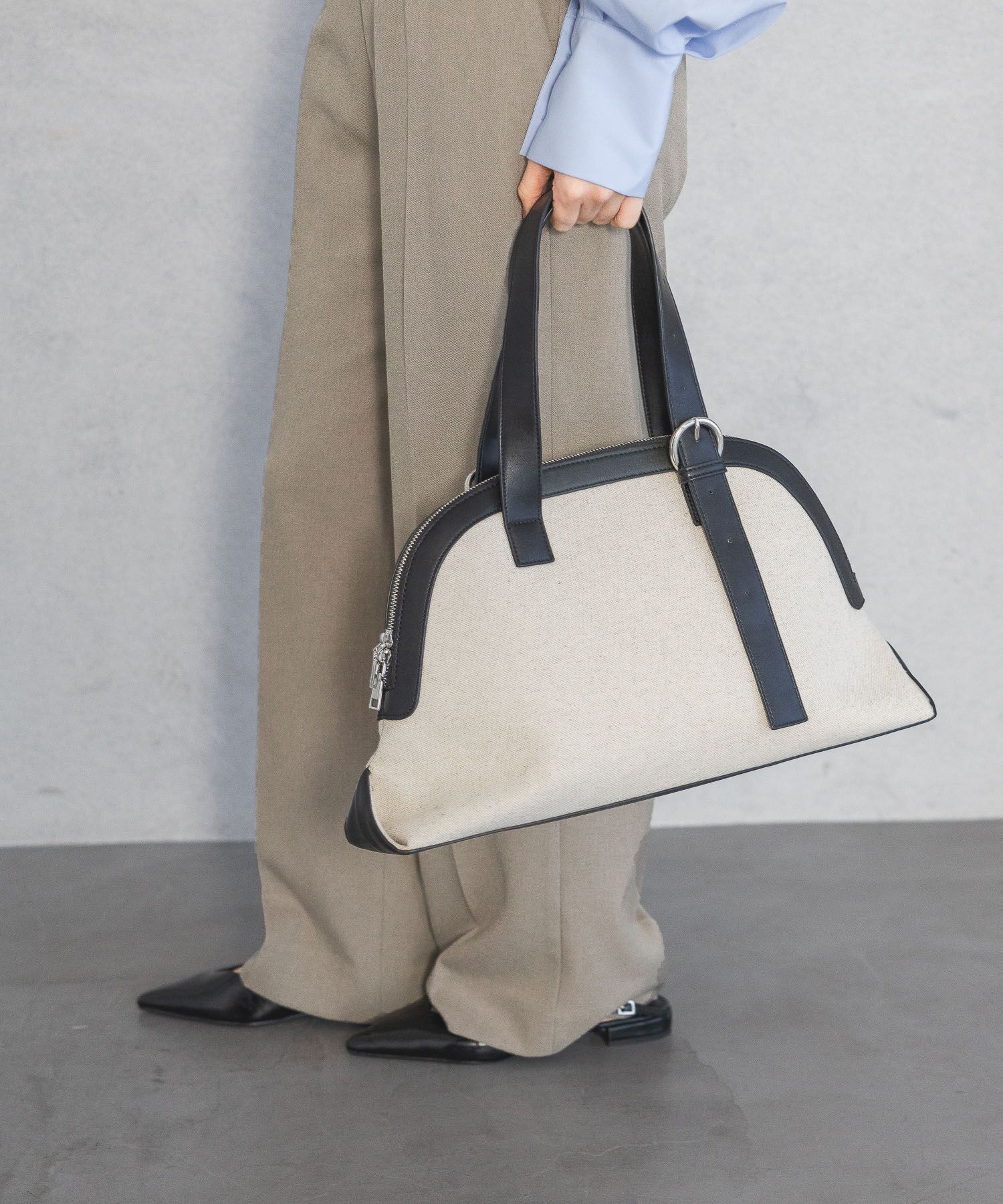 A part by 「バイカラーキャンバストート」|トートバッグ|