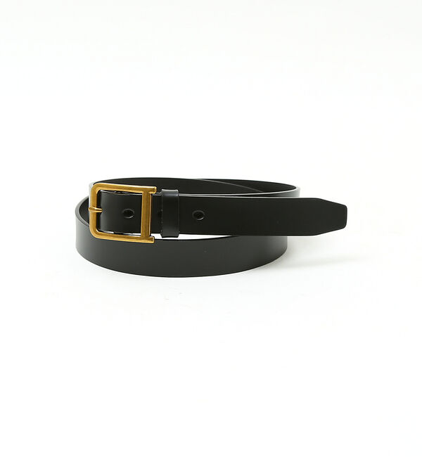 ABAHOUSE「OILED LEATHER BLACK NARROW BELT」|ベルト|その他1