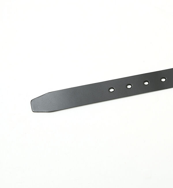 ABAHOUSE「OILED LEATHER BLACK NARROW BELT」|ベルト|