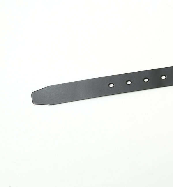 ABAHOUSE「OILED LEATHER BLACK NARROW BELT」|ベルト|