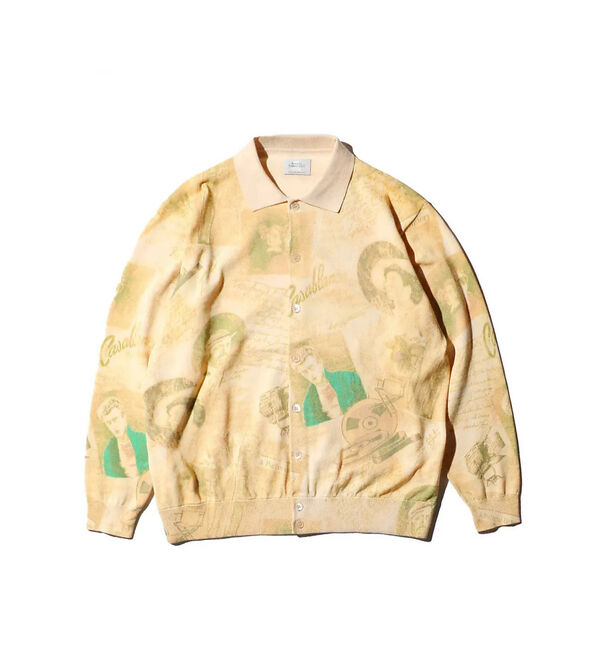 ABAHOUSE「【TOWNCRAFT 】PRINTED POLO CARDIGAN/ポロカーディ」|カーディガン|