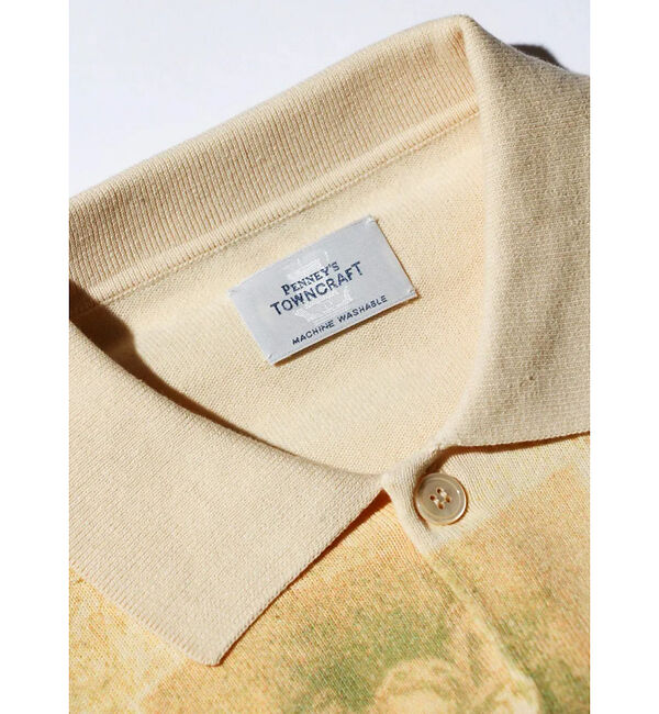 ABAHOUSE「【TOWNCRAFT 】PRINTED POLO CARDIGAN/ポロカーディ」|カーディガン|