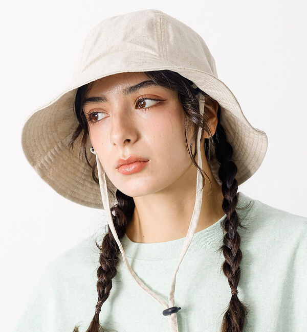 Rouge vif「【RUBEN / ルーベン】リネンチューリップハット / UV CUT / 接触」|その他|アイボリー