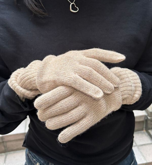 Rouge vif「【WILLIAM BRUNTON/ウィリアム ブラントン】ロングリブ カーフグロ」|手袋|