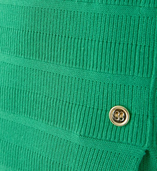 Rouge vif「【セットアップ対応】スクエアネックボーダー柄ニットカーディガン/プルオーバー【予」|カーディガン|