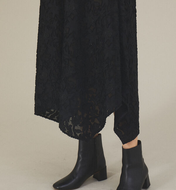 qualite「カットジャガードワンピース」|ワンピース|