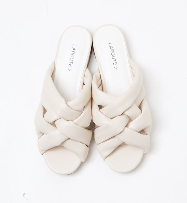 AU BANNISTER「【LAROUTE】クッションメッシュサンダル」|サンダル|