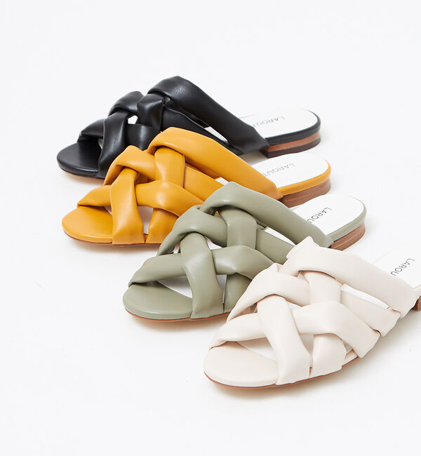 AU BANNISTER「【LAROUTE】クッションメッシュサンダル」|サンダル|