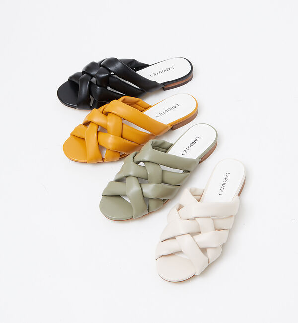 AU BANNISTER「【LAROUTE】クッションメッシュサンダル」|サンダル|