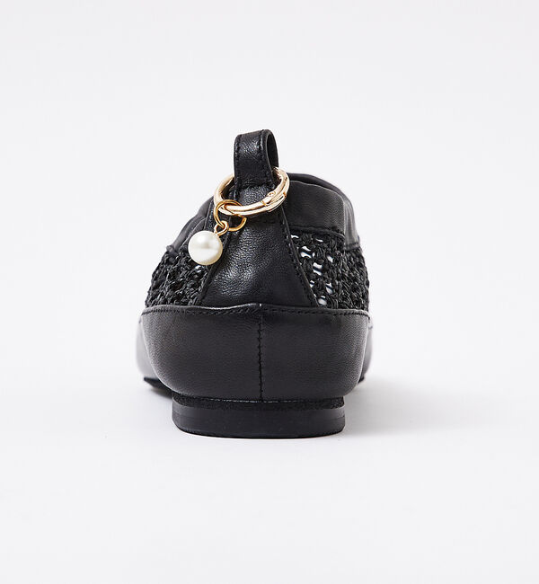 AU BANNISTER「パールチャーム付き メッシュフラットシューズ」|その他|