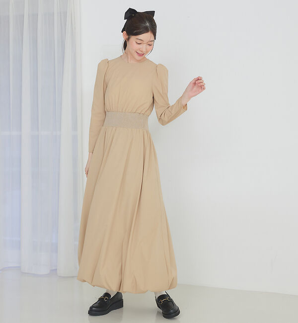 SELFIST「ウエストリブバルーンワンピース」|ワンピース|