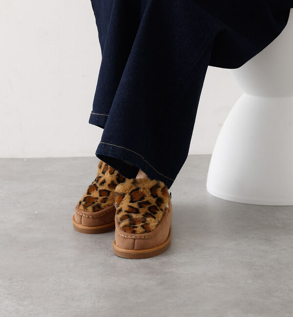 abahouse mavie「MEI FUR MOCCASIN SHOES」|モカシン|