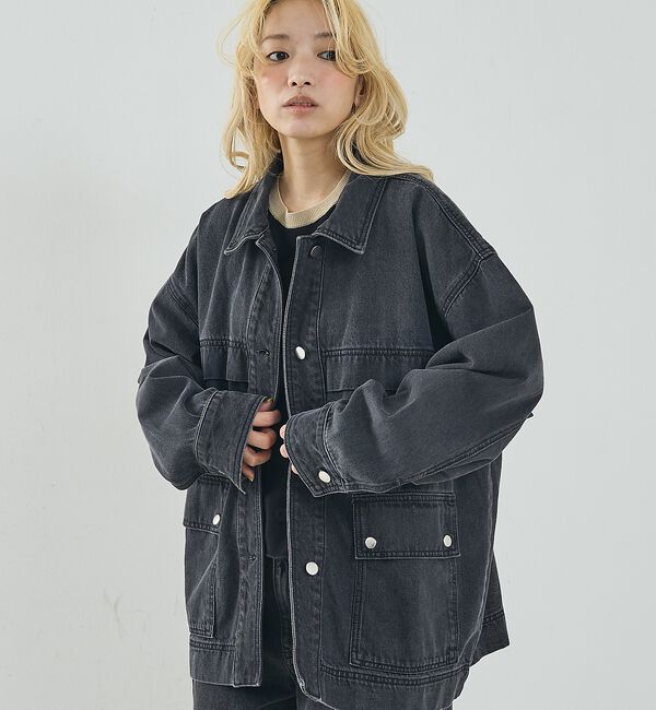 NOMINE「【セットアップ対応】オーバーサイズ デニム ジャケット / カバーオール」|その他|